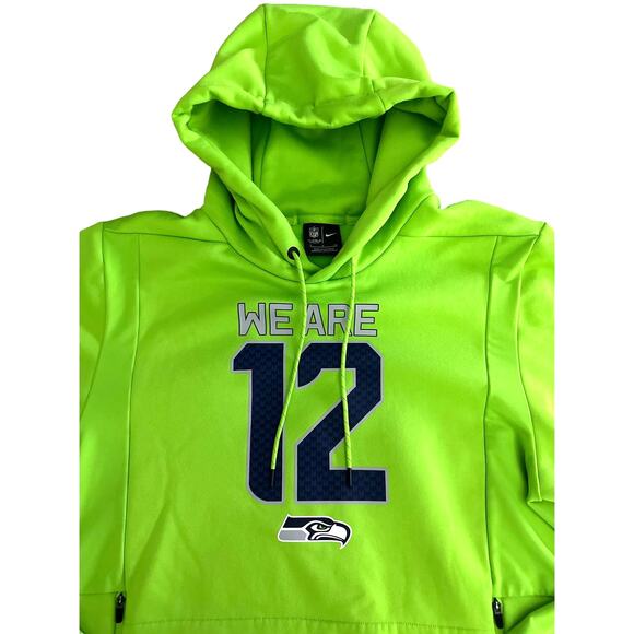 Nike NFL Thermal Seattle Seahawks We Are 12 Hoodie Sweatshirt Size Men's Small - Picture 3 of 5